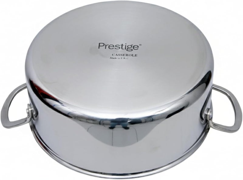 Prestige Infinity Tri Ply Stainless Steel 30cm Casserole With Lid - Image 2